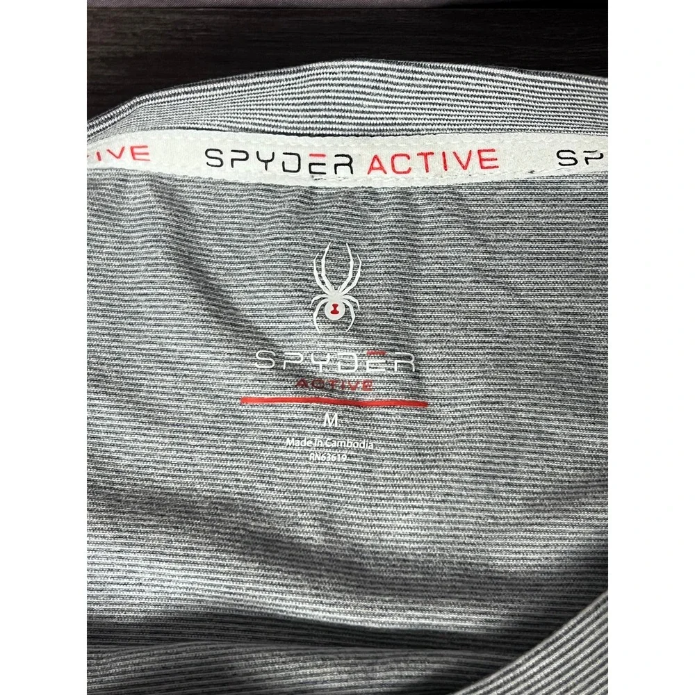 Spyder Active NWT Gray Striped Base Layer Top Women's Size Medium - Picture 3 of 10